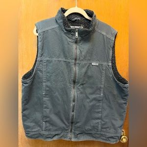 Men’s XL Wolverine Gray Sherpa lined Vest